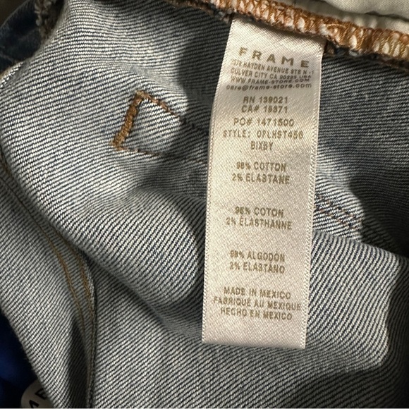 Frame Le High Straight Denim Jeans in Bixby Size 26 - Picture 8 of 9